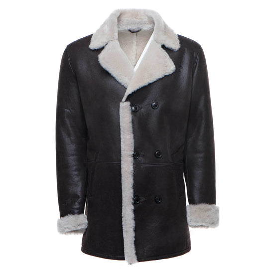 Black Jozef's Buttoned Shearling Coat