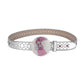 Globe Buckle With Silver & Pink Studded Rhinestone Belt
