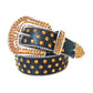 Orange Rhinestone Belt With Black strap