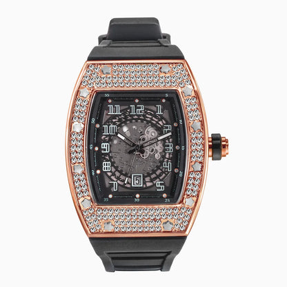 Men's Luxury Rhinestone Manual Watch