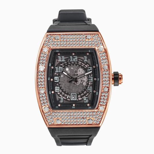 Men's Luxury Rhinestone Manual Watch