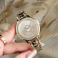 Diamond Luxury Women's Watches Silver & Black Dial, Rhinestone Accents