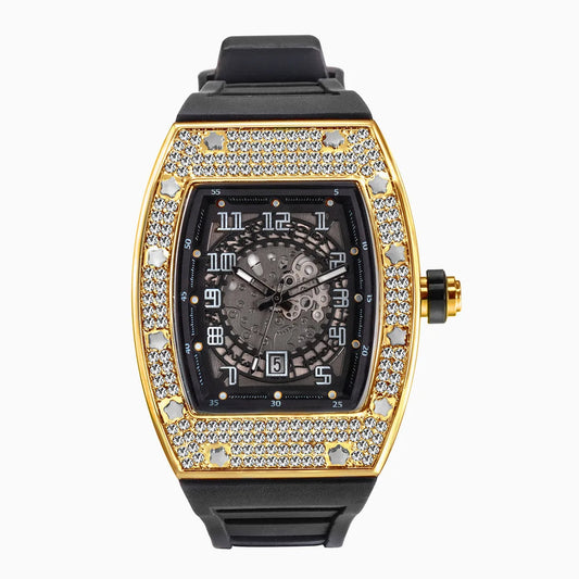 Men's Luxury Rhinestone Manual Watch