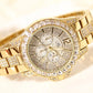 Elegant Women's Quartz Watch with Full Diamond Design