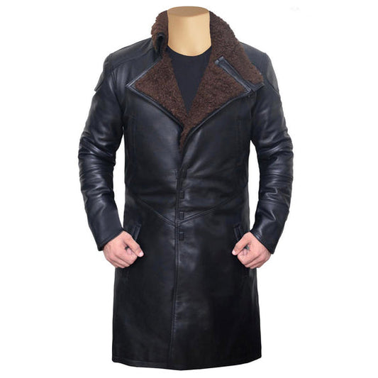 Black Gosling's Blade Leather Coat