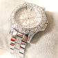 Elegant Women's Quartz Watch with Full Diamond Design