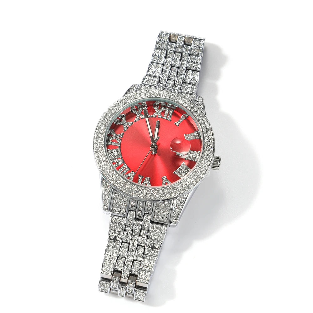 Luxury Two-Tone Rhinestone Quartz Watch