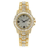 Slim Iced Out Rhinestone Watch Unisex