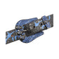 Skull Buckle Black Strap With Blue Studded Rhinestone Belt
