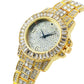 Slim Iced Out Rhinestone Watch Unisex