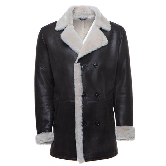Black Jozef's Buttoned Shearling Coat