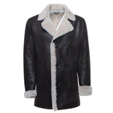 Black Jozef's Buttoned Shearling Coat