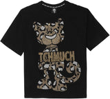 Leopard Print Rhinestone Shirt