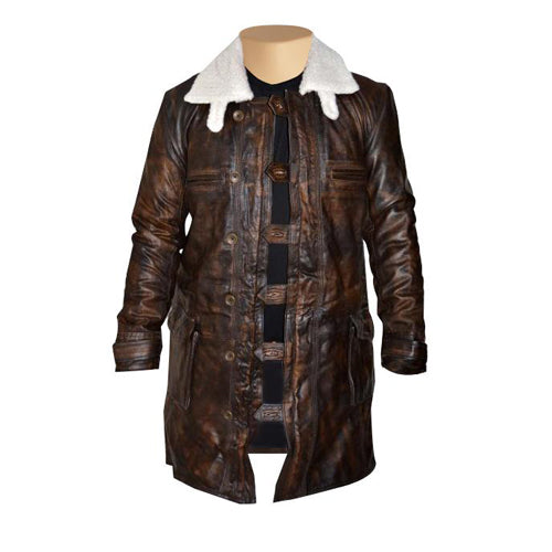 Dark Knight Rises Bane's Distressed Leather Coat