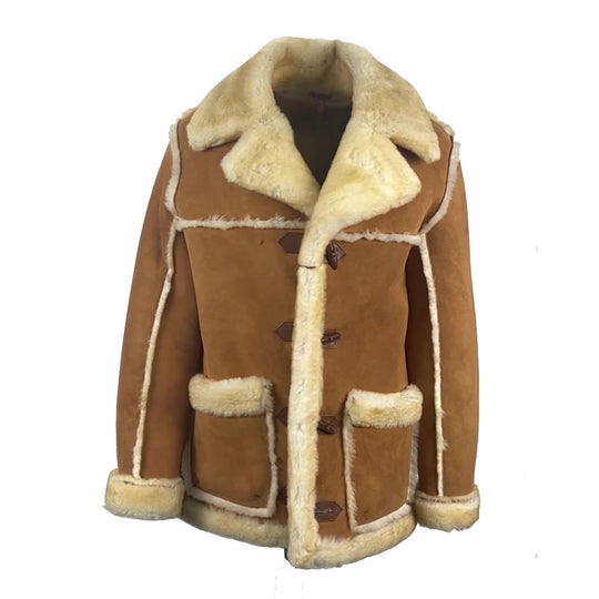 Roddy Piper Western Style Shearling Leather Coat