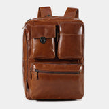 The Convertible Leather Backpack-Leather backpacks-Premium Leather Store