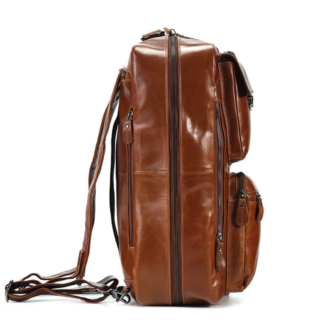 The Convertible Leather Backpack-Leather backpacks-Premium Leather Store
