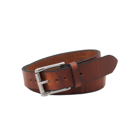 Men's Brown Copper Leather Belt-Men Leather Belts-Premium Leather Store