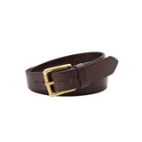 Men's Dark Brown Classic Espresso Leather Belt-Men Leather Belts-Premium Leather Store