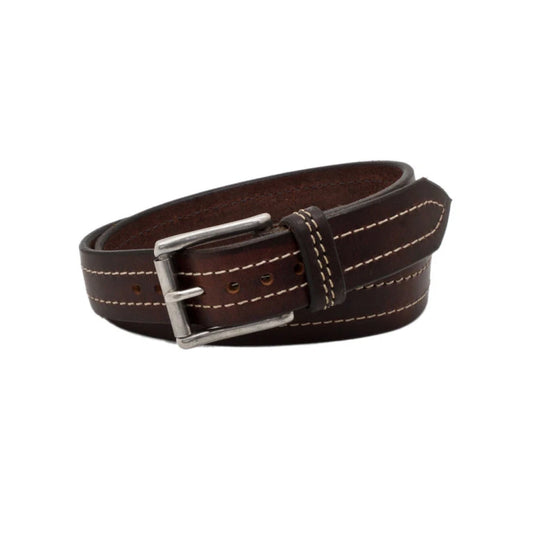 Men's Reddish Dutton Leather Belt-Men Leather Belts-Premium Leather Store