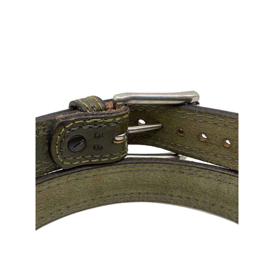 Men's Green Cedar Lane Leather Belt-Men Leather Belts-Premium Leather Store