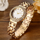 Women's Diamond Stainless Steel Quartz Watch Elegant & Stylish