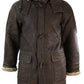 Men's Brown B3 Safari Duffle Leather Coat