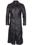 Black Attitude Full Length Leather Trench Coat