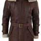 Men's RAF Aviator Shearling Bomber Coat in Genuine Leather