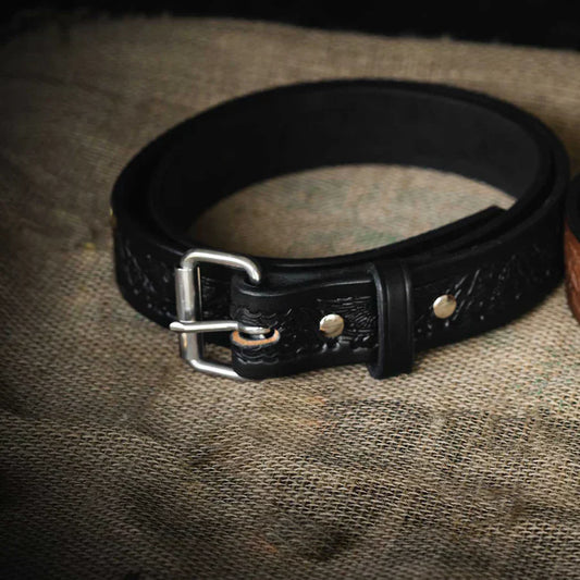 The Gunner Eagle leather belt