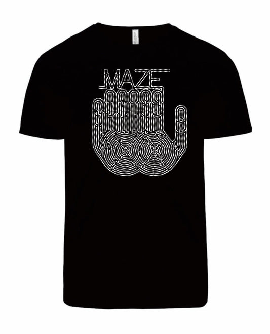 Maze Printed Rhinestone Shirt