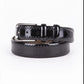 Black Mens Belt For Suit Patent Leather With Silver Buckle Genuine Leather Dress Belt 35 Mm